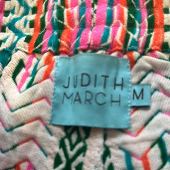 Judith March Pink and Green Athletic Shorts Relaxed Fit - Picture 4 of 4